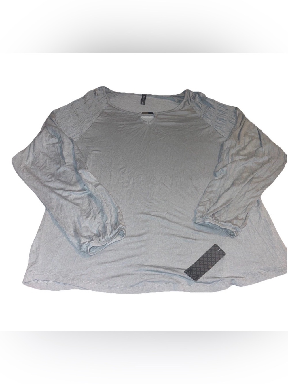 Massini Sage Green Smocked Puff Sleeve Blouse | Women’s XL